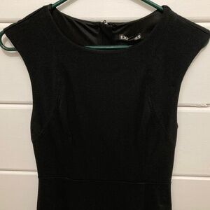 Express Black Zip Back Dress